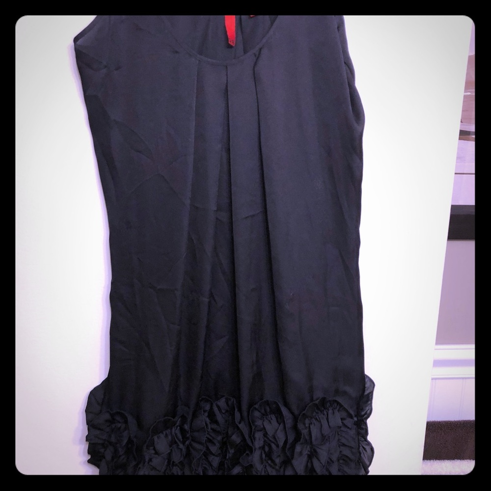 Off Fifth Saks 5/48 ruffle hem dress